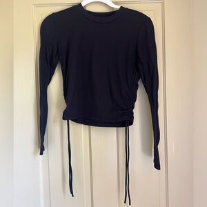 Zara black crop top